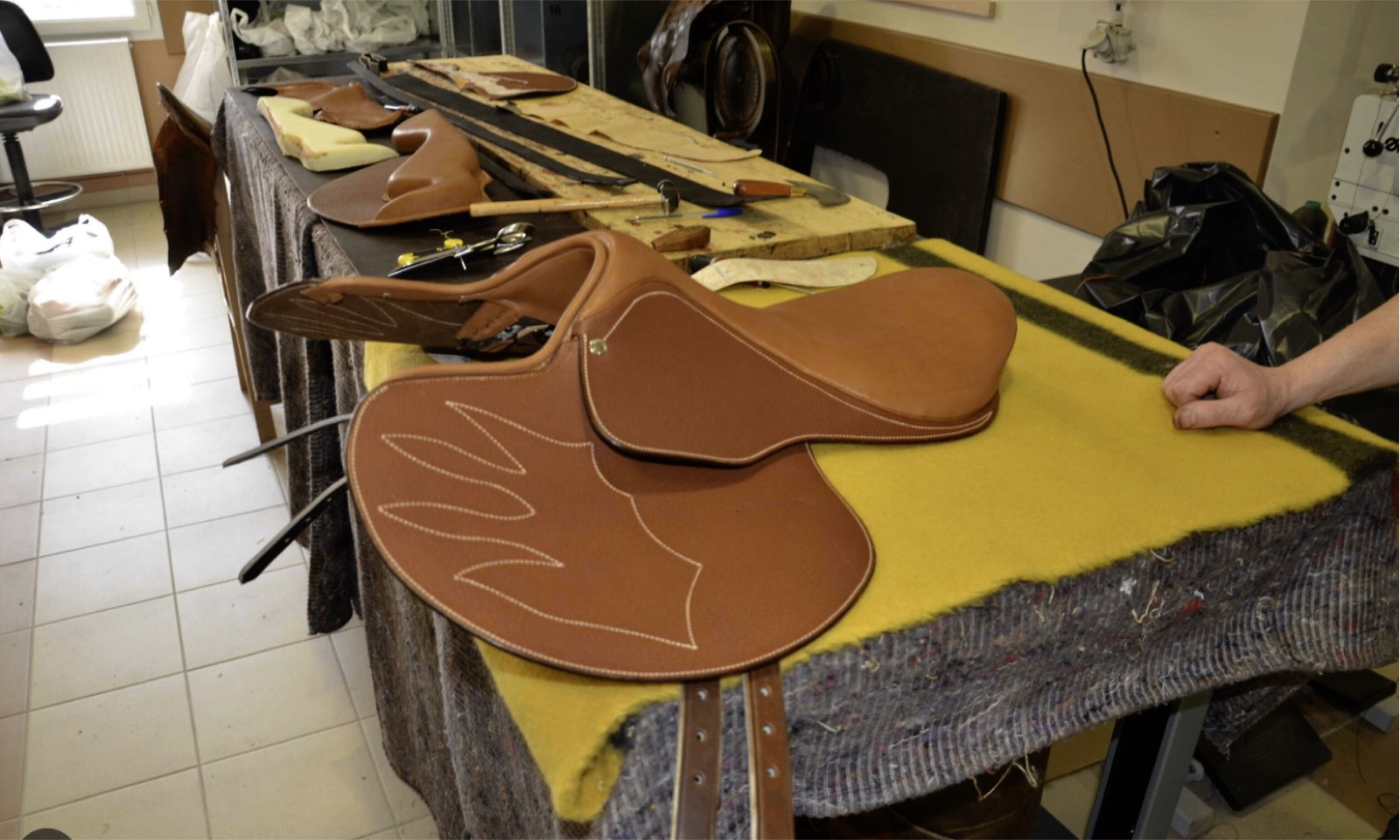 Sellerie de selle en atelier